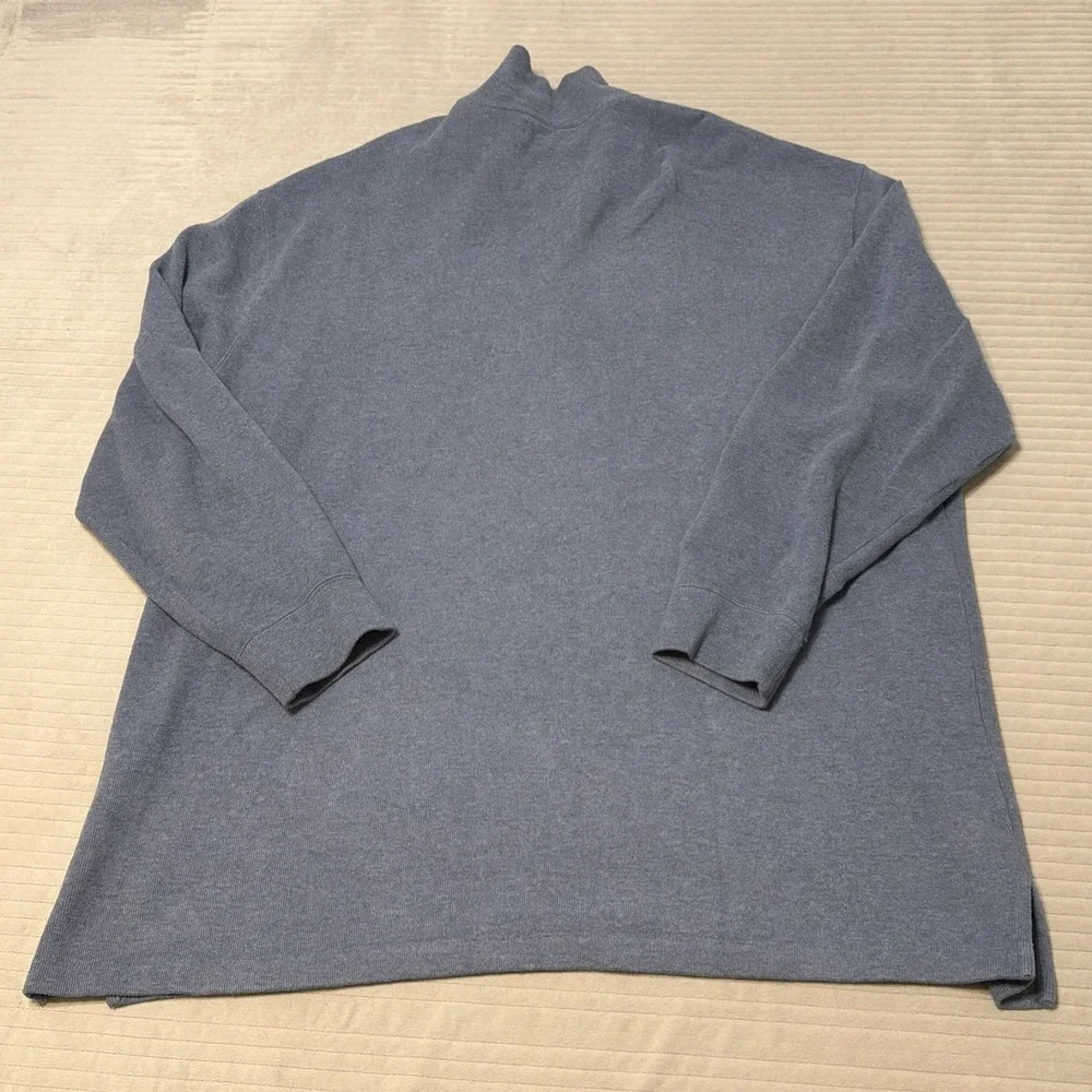 Polo Ralph Lauren 1/4 Zip Pullover 100% Cotton Big And Tall Size 3XB Blue
